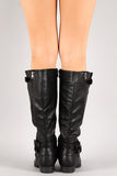 Round Toe Riding Knee High Boot