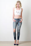 Dip Dye Hem Jeans