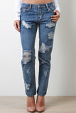 Lowrise Distress Jeans