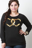 Infinite Heart Sweatshirt Top