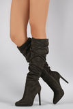 Slouchy Pointy Toe Stiletto Boot