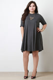 Half Sleeve Shift Dress