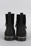 Warm Faux Shearling Lug Work Boots