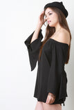 Off-The-Shoulder Long Sleeves Top