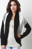 Striped Shawl Knit Cardigan