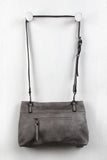 Vegan Leather Flap Crossbody Bag