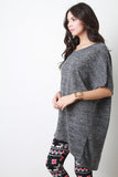 Fine Knit Batwing Oversize Tee