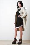 Mandarin Collar Dolman Knit Duster