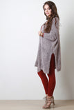 Furry Knit Longline Cardigan