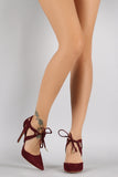 Shoe Republic LA Suede Strappy Pointy Toe Stiletto Pump