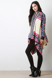 Multicolor Tribal Handkerchief Cardigan