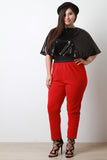 High Waist Crepe Pants