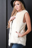 Side Pocket Fur Vest