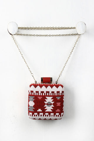 Tribal Square Clutch Bag