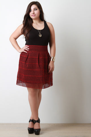 Elastic Woven Bell Skirt