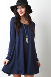 Long Sleeve Soft Knit Shift Dress