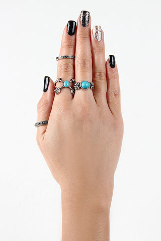 Crossed Arrows Ring Set