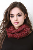 Marled Infinity Knit Scarf