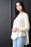 Soft Knit Long Sleeves Sweater Top