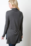 Turtle Neck Long Sleeve Flowy Top