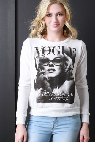 Graphic Print Long Sleeves Sweatshirt