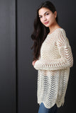 Loose Scallop Knit Sweater