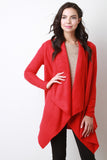 Fleece Draping Cardigan