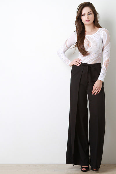 Mid Flap Palazzo Pants