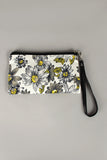 Daisy Sketch Canvas Wristlet