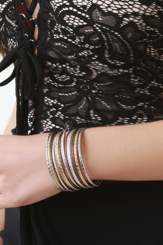 Stacked Wires Bangle