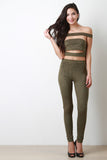 Vegan Suede High Waist Leggings