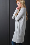 Round Neck Long Dolman Sleeves Tunic Top
