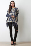 Tribal Pattern Relaxed Knit Sweater
