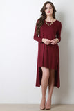 High-Low Long Sleeve T-Shirt Dress