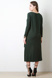 High-Low Long Sleeve T-Shirt Dress