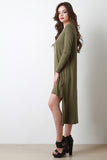 High-Low Long Sleeve T-Shirt Dress