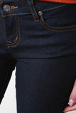 Low Rise Dark Taper Jeans