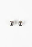 Hammered Rectangular Clip Earrings