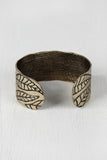 Leaves Print Vintage Metallic Bangle