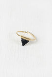 Triangle Gemstone Ring