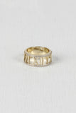 Rhinestone Roman Numeral Ring