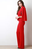 Cape Tailor Suit Jumpsuit