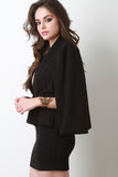 Peplum Cape Mini Dress