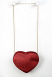 Lady Luck Glitter Heart Shape Bag