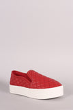 Breckelle Quilted Slip-On Sneakers